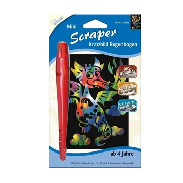 Szivárványos sárkány képkarcoló 