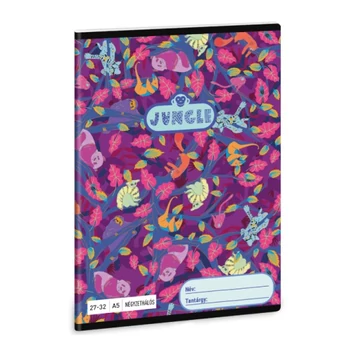 Ars Una: Jungle mintás kockás füzet A/5 27-32