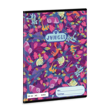 Ars Una: Jungle mintás sima füzet A/5 20-32