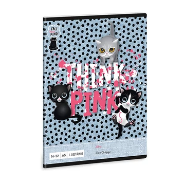 Ars Una: Think-Pink 1.osztályos vonalas füzet A/5 14-32