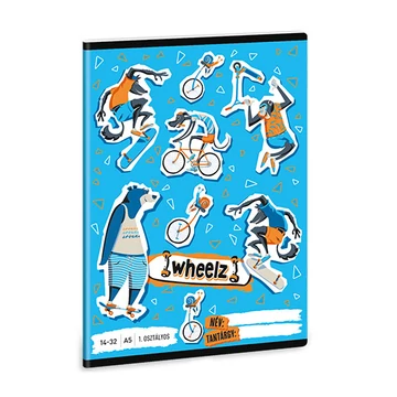 Ars Una: Wheelz 1.osztályos vonalas füzet A/5 14-32