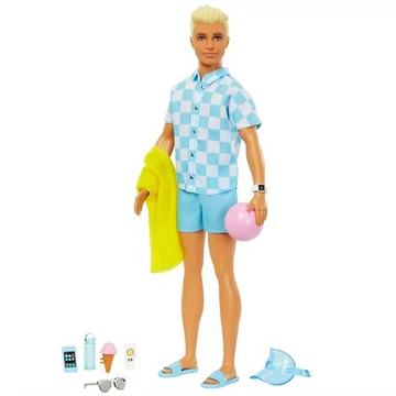 Barbie The Movie: Ken Beach baba strandfelszereléssel - Mattel