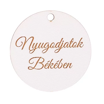 Kegyeleti fatábla nyugodjatok békében felirattal 3db-os kiszerelésben 5 cm