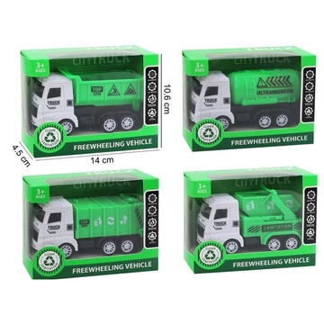 Játék szabadonfutó kukásautó 4 féle változatban JA2777