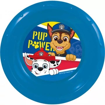 Műanyag mancs őrjárat mintás mély tányér QP1802