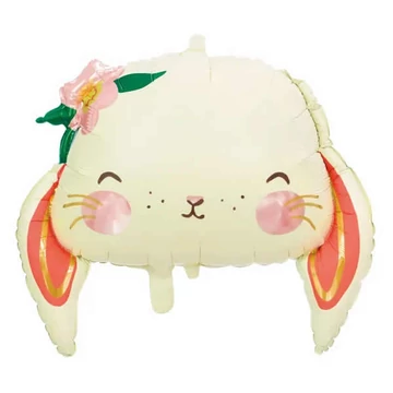 Party fólialufi nyuszifej mintában 65x55cm