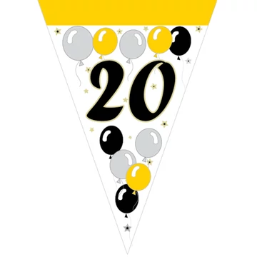 Party zászlófüzér 20. évszámos