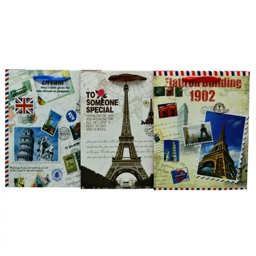 Városos ajándéktasak többféle változatban 18x23x8cm 70630