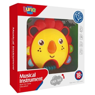 Zenélő oroszlánfej fénnyel és hanggal