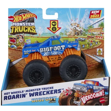 Hot Wheels Monster Trucks: Bigfoot 4x4x4 monster autó fény és hangeffektekkel 1/43 - Mattel