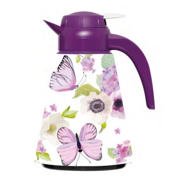 1,2 literes virágos-lepkés termosz kiöntővel SO500