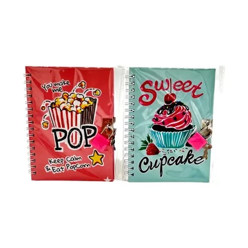 Emlékkönyv lakattal különböző mintával 11x15cm 70306