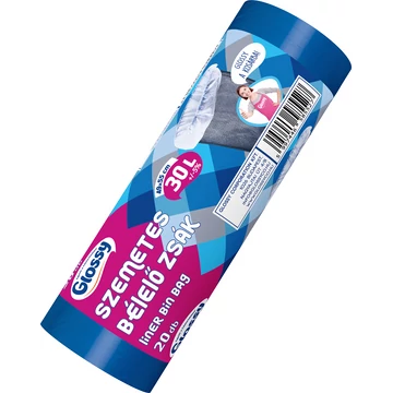 Glossy bélelő zsák kék színben 30L 20db-os kiszerelésben K-11123-0056