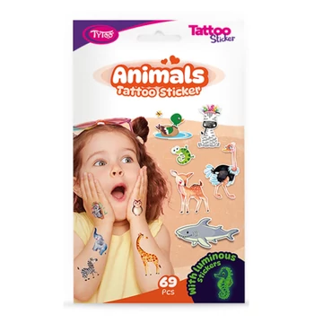 TyToo: Állatos tetoválás matrica szett 69db-os