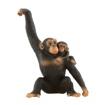 Csimpánz kölykével játékfigura - Bullyland