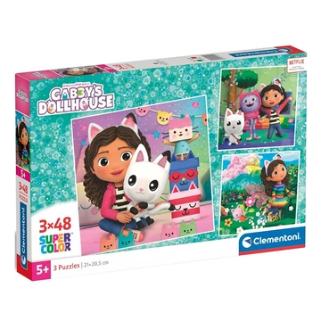 Gabi babaháza 3x48db-os Supercolor puzzle - Clementoni