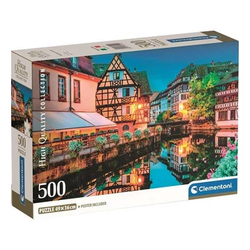Kivilágított város HQC 500db-os Compact puzzle - Clementoni