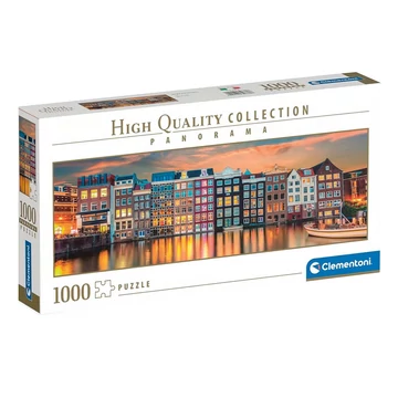 Színes Amszterdam HQC 1000db-os Panoráma puzzle - Clementoni