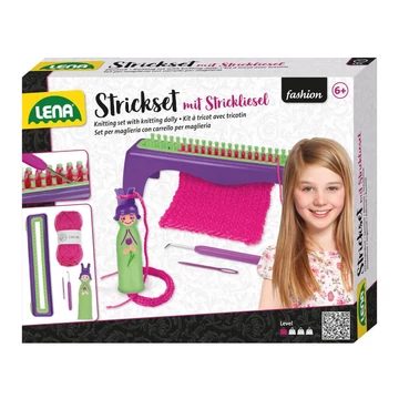 LENA: Kreatív kötő és horgoló készlet körmöcskével és fonállal