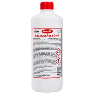 Chemitat háztartási sósav 1L - csak egyedi szállítással vagy személyes átvétellel