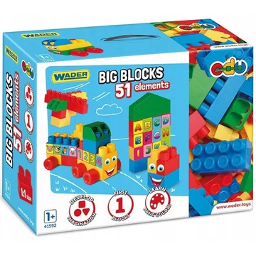 Nagy építőkocka szett 51db-os - Wader