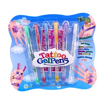 Csillámtetováló toll szett 82782