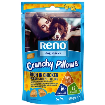 Reno kutya jutalomfalat csirke-sajt snack 8x6g