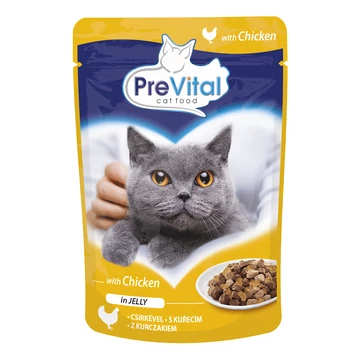 Prevital alutasakos macskaeledel csirkés zselében 100g