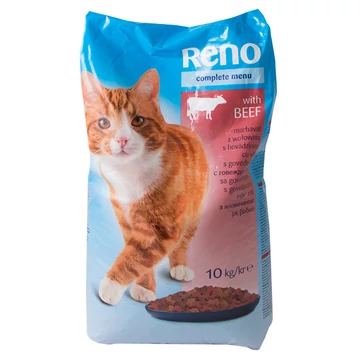 Reno marha macskaeledel 10kg - csak egyedi szállítással vagy személyes átvétellel