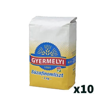 Gyermelyi BL 55 búzafinomliszt 10x1kg - csak egyedi szállítással vagy személyes átvétellel