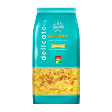 Delicate 4 tojásos fodros nagykocka tészta kurkumával 250g