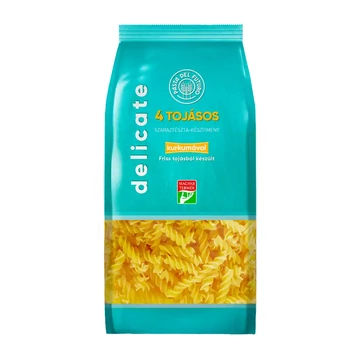 Delicate 4 tojásos orsó tészta kurkumával 250g
