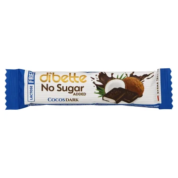 Dibette Nas laktózmentes kókuszos étcsokoládé 22g