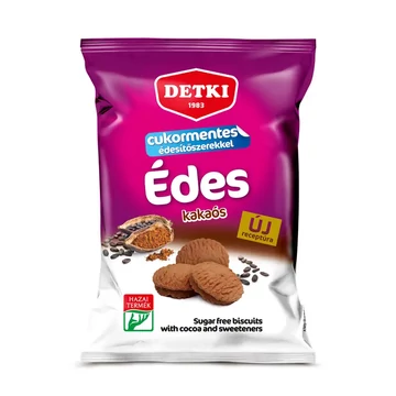 Detki cukormentes kakaós keksz 180g