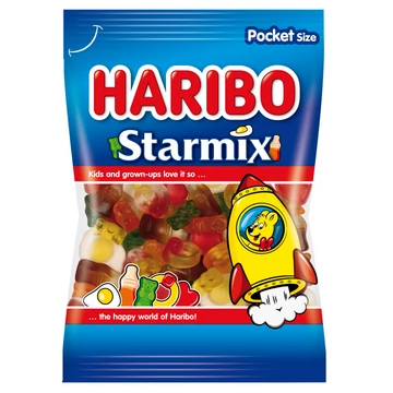 Haribo Starmix gyümölcs- és kólaízű gumicukorka 80 g
