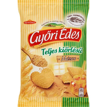 Győri édes mézes teljes kiörlésű keksz 150g