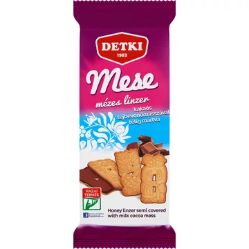 Detki mese mézes linzer kakaós tejbevonómasszával félig mártva 180g