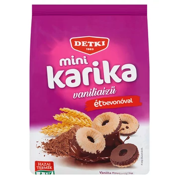 Detki mini vaníliás karika étbevonóval 150g