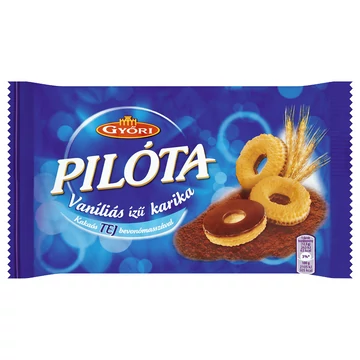 Pilóta tejcsokoládés vaniliás karika 150g