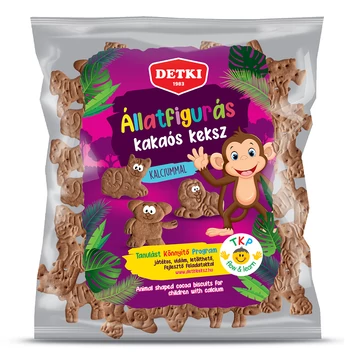 Detki kakaós állatfigurák háztartási keksz 160g