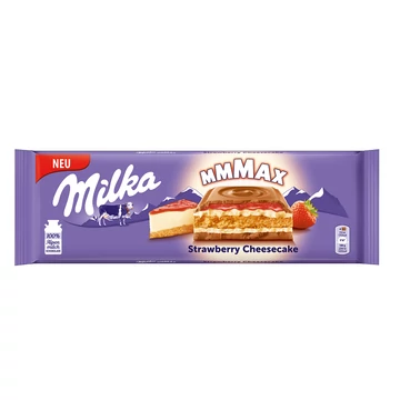 Milka Mmmax epres sajttorta táblás csokoládé 300g