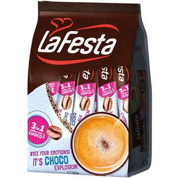 La Festa Choco 3in1 azonnal oldódó kávéspecialitás 10 x 12,5 g