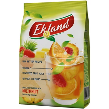 Ekland azonnal oldódó vegyesgyümölcs ízű tea üdítőitalpor vitaminokkal 300 g
