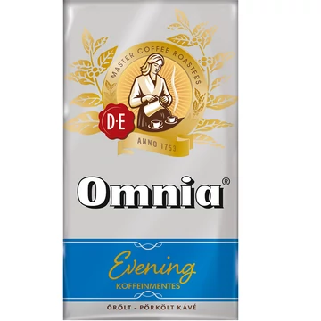 Douwe Egberts Omnia Evening koffeinmentes őrölt-pörkölt kávé 250 g