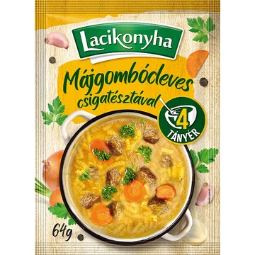 Lacikonyha májgombóc leves csigatésztával 64g