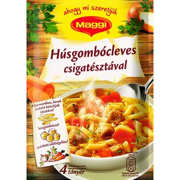 Maggi húsgombócleves csigatésztával 62g