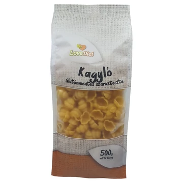 Lovediet gluténmentes száraztészta kagyló 500 g