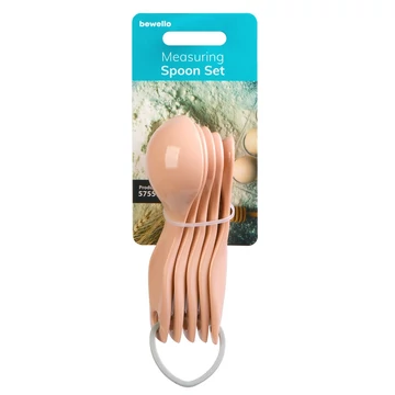 Bewello barackszínű mérőkanál készlet 5db-os kiszerelésben 57557P