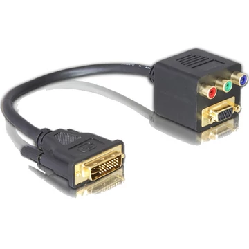 Delock Adapter DVI29 apa VGA + 3xCinch anyára