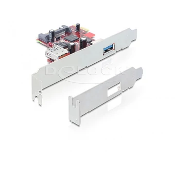 Delock PCI Express Card > 1 x külső 1 x belső USB 3.0